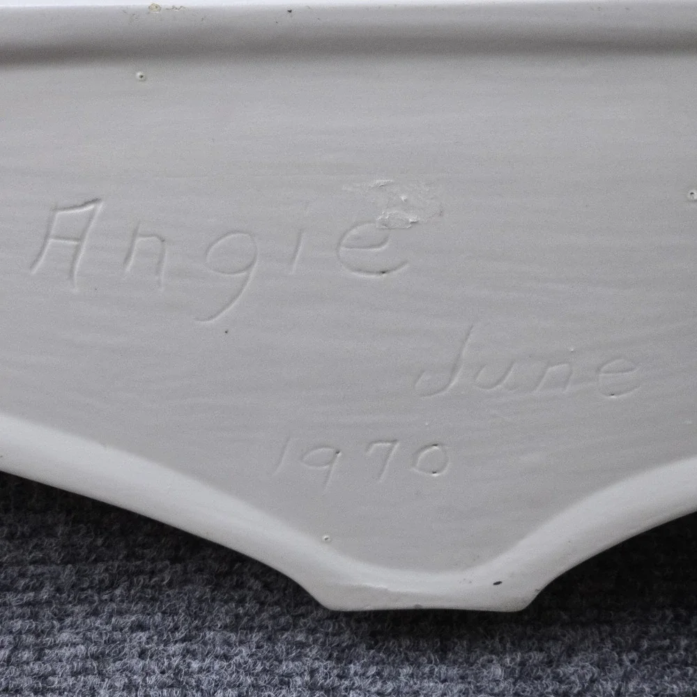 Vintage Ceramic Sculpted Glazed Wall Planter and Sconce for Indoor or Outdoor‎
